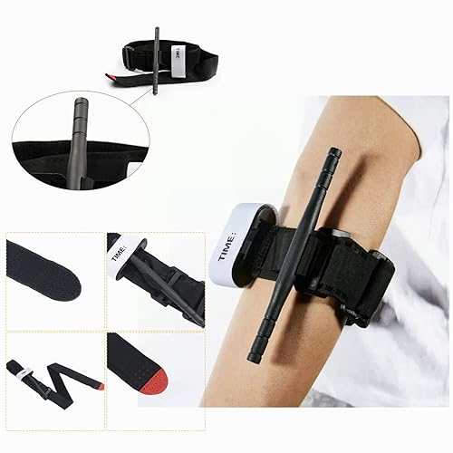 Miniatura 8 de HGHFHH Torniquete táctico aplicación militar de senderismo de emergencia médica, suministros de primeros auxilios, aplicación rápida con una mano,