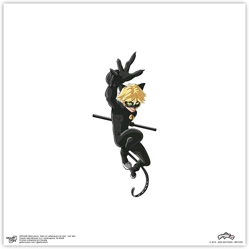 Miniatura 1 de Trends International Gallery Pops Miraculous Tales of Ladybug & Cat Noir - Cat Noir Wall Art, Unframed Version, 12" x 12"