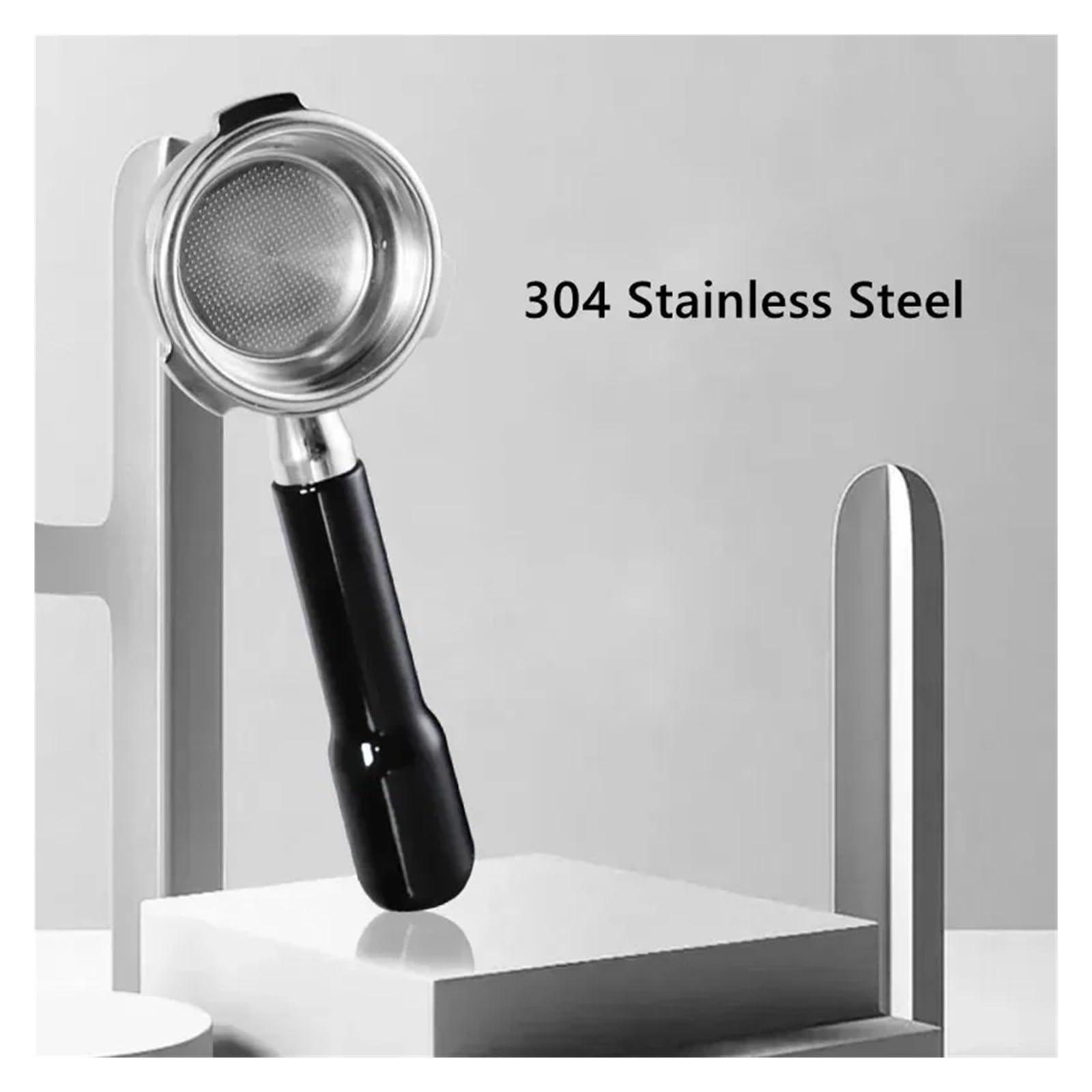 Portafiltro De Café Sin Fondo De 3 Orejas De 58mm Con 2 Cestas (18g), Compatible Con Cafetera Hibrew, H7/h7a /h10a, Adaptación Precisa(HIBREW Red wood)