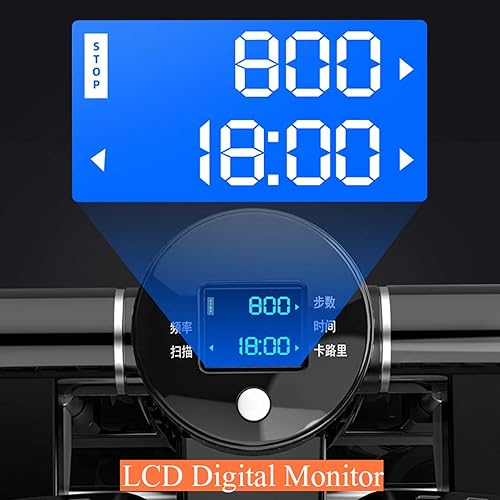 Miniatura 4 de YSUEFIJO Mini escalón portátil, mini equipo de fitness, máquina escaladora de entrenamiento cardiovascular, máquina de ejercicio con pantalla LCD,