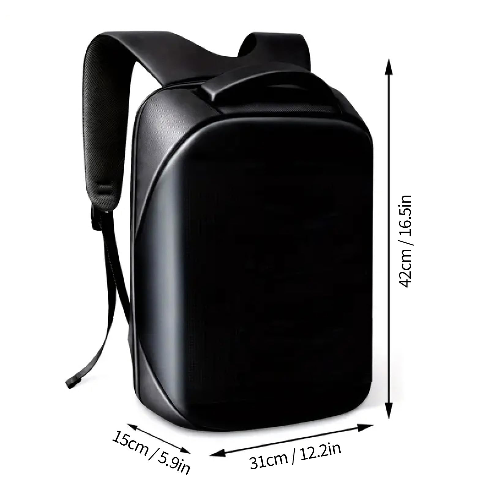 Luocute LED -Rucksack, LED -Motorrad -Rucksack -Rucksack -LED -Werbe -Rucksack -App -Steuer -Rucksack mit Programmierbarem Bildschirm Outdoor Travel