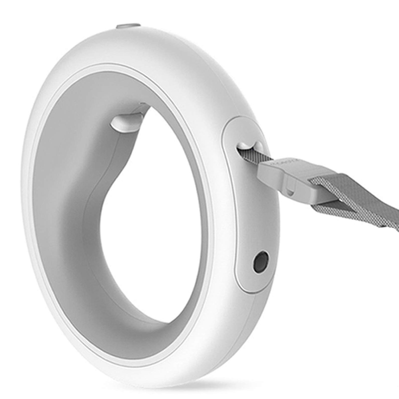 Laisse rétractable pour chien avec éclairage LED, rechargeable par USB, 2,6 m, pour chiens de petite et grande taille jusqu'à 50 kg, design anti-nœuds, poignée antidérapante