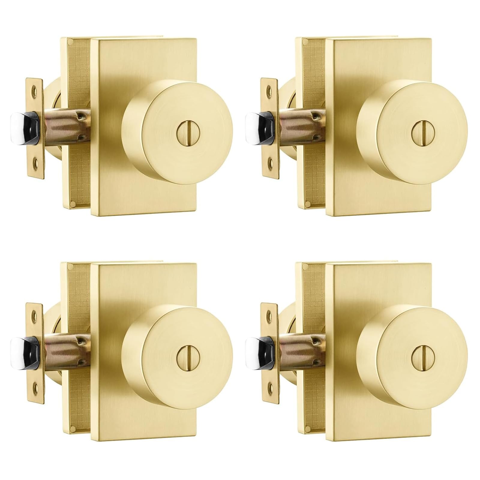 Gold Interior Door Knobs - Privacy & Security -25
