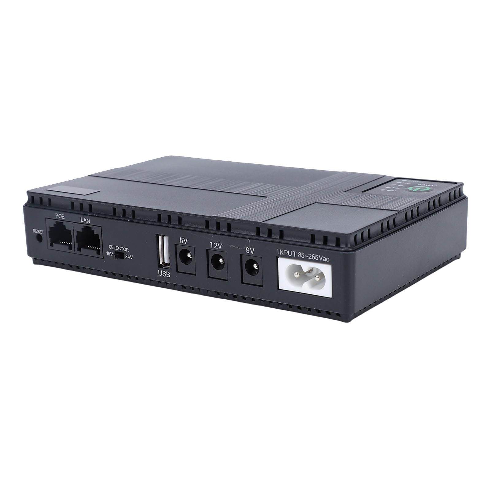 Zasilacz Bezprzerwowy 8800 MAh, Mały Zasilacz UPS z 6 Portami Wyjściowymi, do Routerów WiFi, Kamer Bezpieczeństwa, Lamp LED, Modemów, urządzeń POE, Pasuje do RasPi (wtyczka UE)