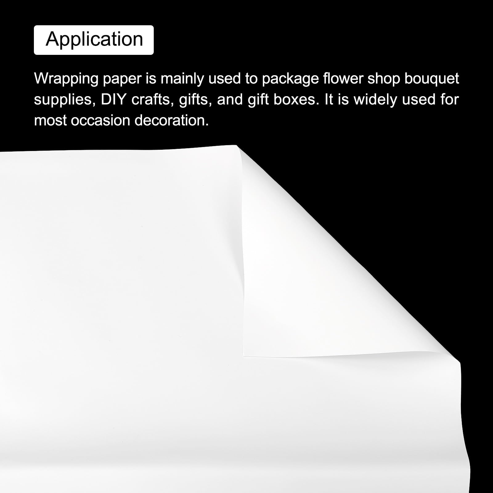 yum58様、ペーパー Amazon | uxcell ラッピングペーパー 58*58cm 無地 包装紙 花束