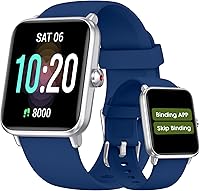 DAVIKO Pedometer Watch for Seniors: No App/Phone Needed, Waterproof Fitness Tracker with Heart Rate, Sleep & Step Counter for Women Men