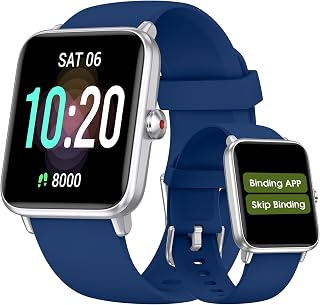 DAVIKO Pedometer Watch for Seniors: No App/Phone Needed, Waterproof Fitness Tracker with Heart Rate, Sleep & Step Counter for Women Men