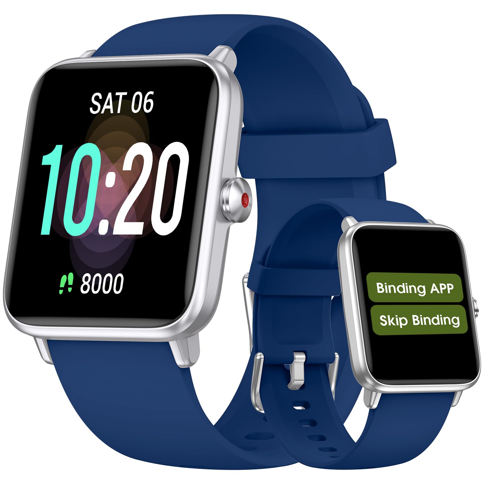 DAVIKO Pedometer Watch Senior Friendly No App/Phone Required,Waterproof Fitness Tracker Watch with Heart Rate Sleep Monitor Activity Tracker, Step