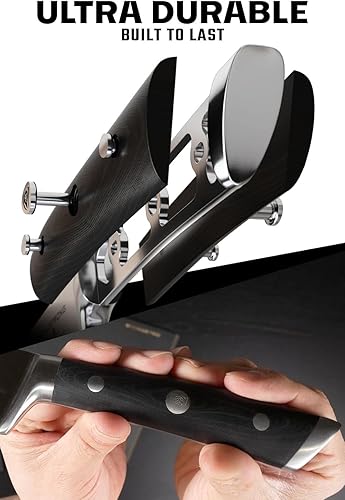 Miniatura 3 de Dalstrong Cuchillo de carnicero Bull Nose  10 pulgadas  Gladiator Series Elite  Acero alemán de alto carbono  Cuchillo de rotura  Mango negro G10