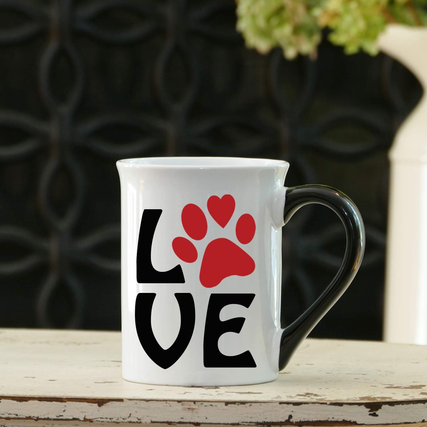 Super Deal Product Cottage Creek Dog Mug | Paw Print Love Dog Coffee Mug 16oz | Dog Mom | Dog Mug for Dog Lovers | Dog Gifts for Women