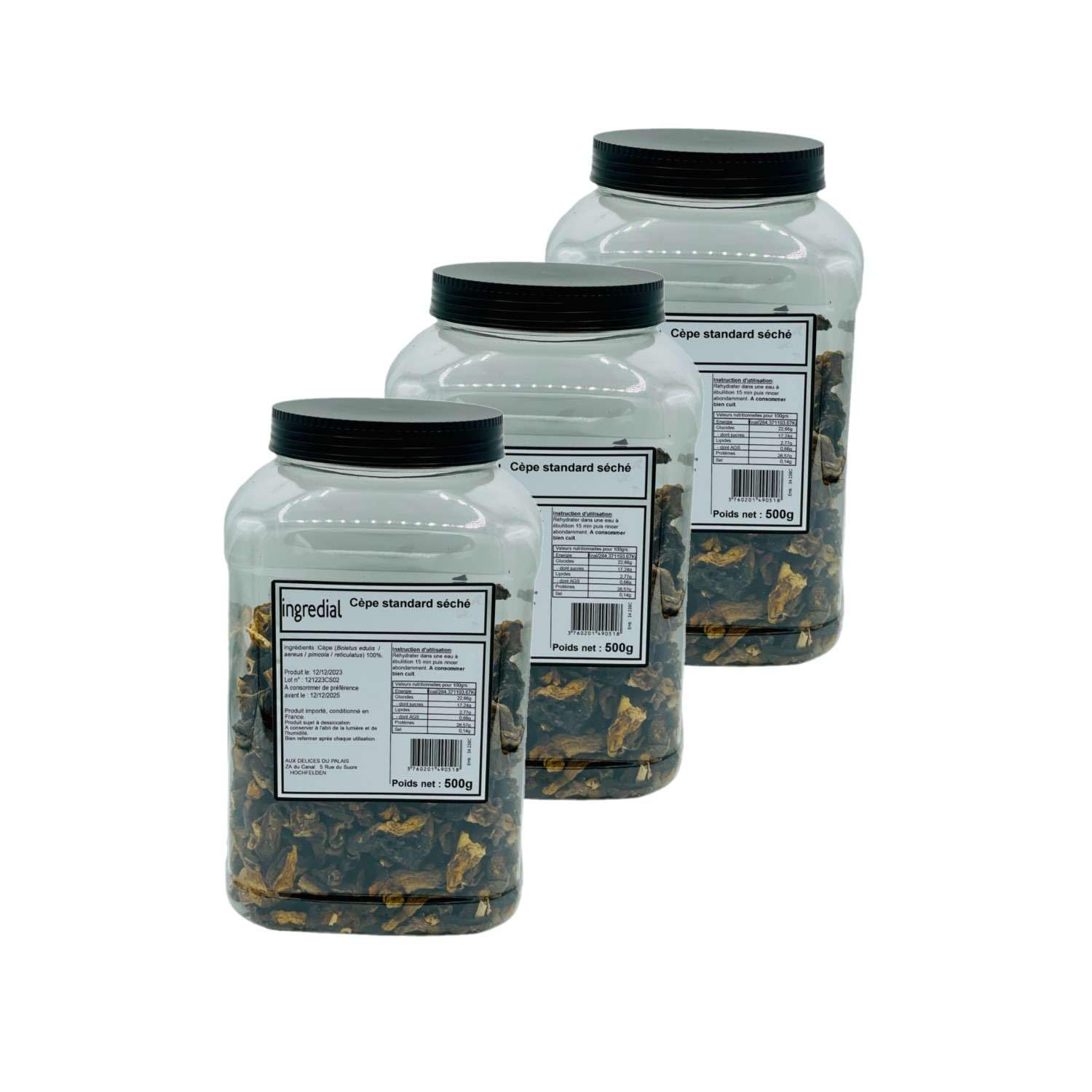 Lot 3x Cèpe standard - Pot 500g