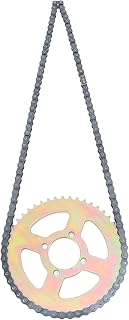 Rear Sprocket with Chain, Bike Sprocket Chain Kit Rust Resistance Durable Easy Installation Widely Used Highly Efficient for Trail Bike