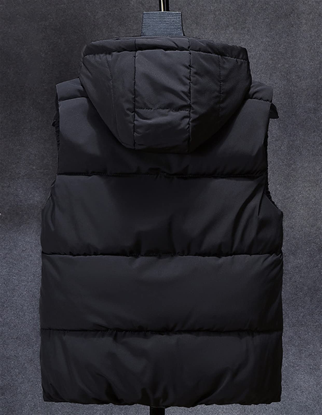 Icegrey Gilet da Uomo Piumino Senza Maniche con Cappuccio Staccabile Inverno Antivento Giacche Caldo