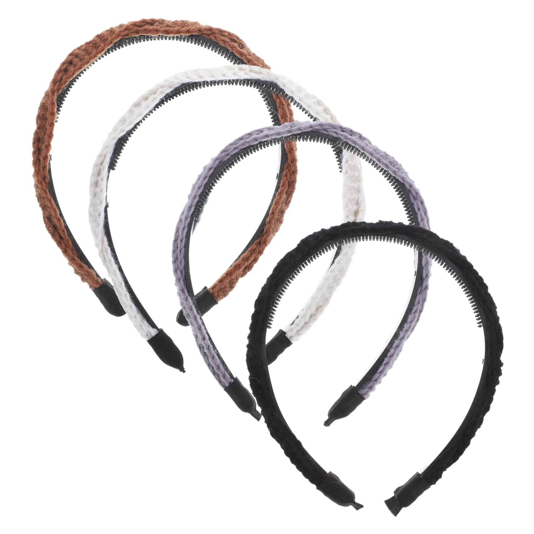 Baluue 16stücke Teiliges Geflochtener Haarbänder Für Damen Stilvolle Rutschfeste Gestrickte Haaraccessoires Schwarz Braun Und Beige Für Verschiedene Anlässe Und Looks