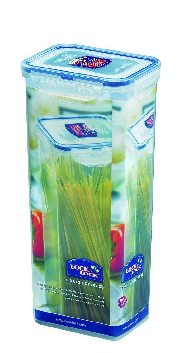 Locknlock Transparent Lock Food Store Rectangular 2L Hpl819