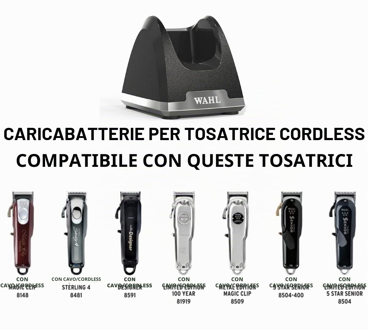 WAHL Professional – Senior Professional Cordless Clipper Metal Edition