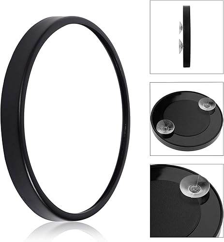 Miniatura 4 de Espejo de maquillaje con aumento 12X con ventosas, espejo de viaje portátil de 6 pulgadas para maquillaje, pinzas y cuidado de la piel