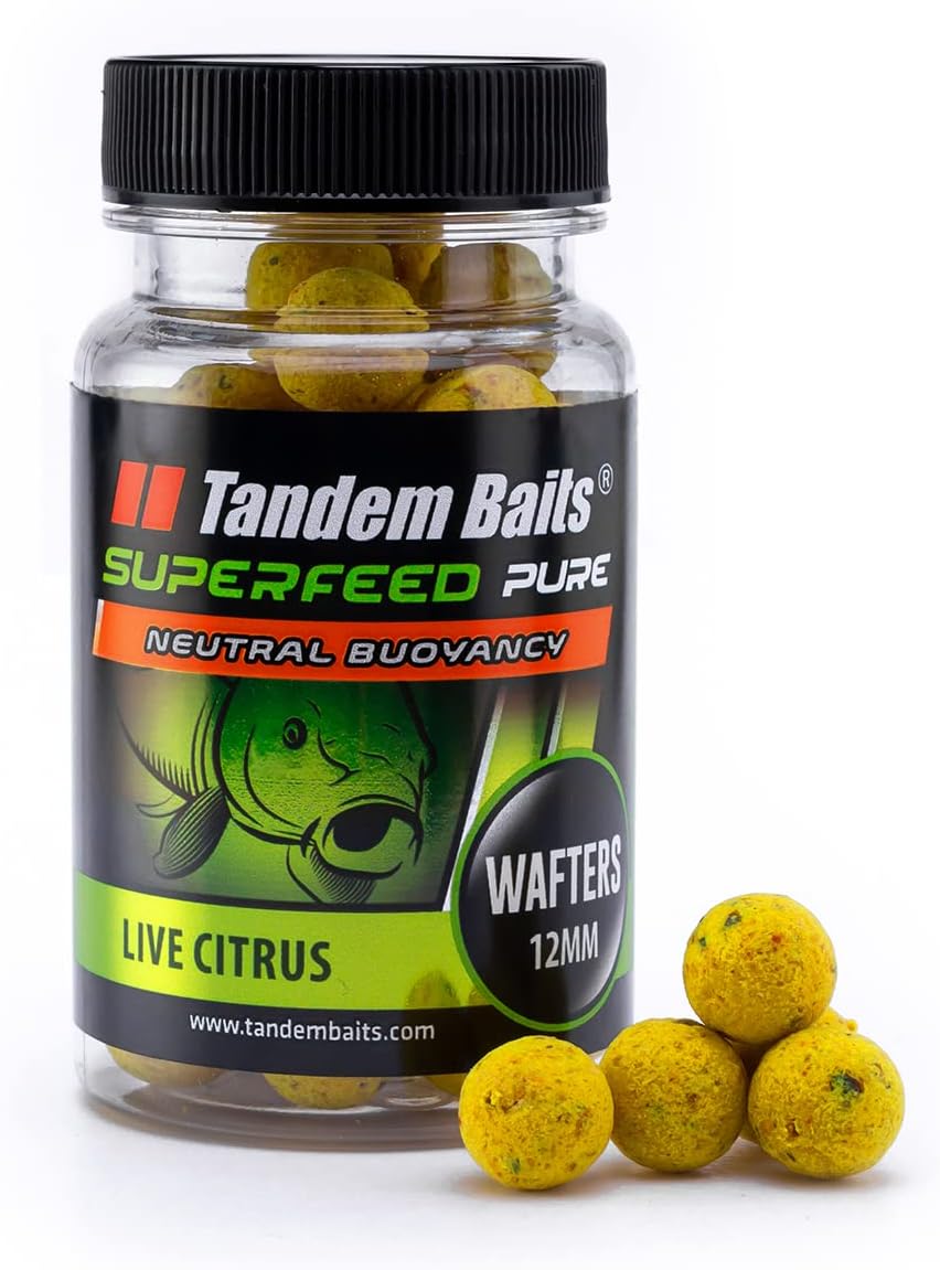 Tandem BaitsSuperFeed Pure Wafters Fish & Robin Red | Carp Fishing Hookbaits | Wafters Fishing Bait | Carp Fishing Bait | Carp Bait | Carp Fishing Accessories for Monster Fish 12mm 30g