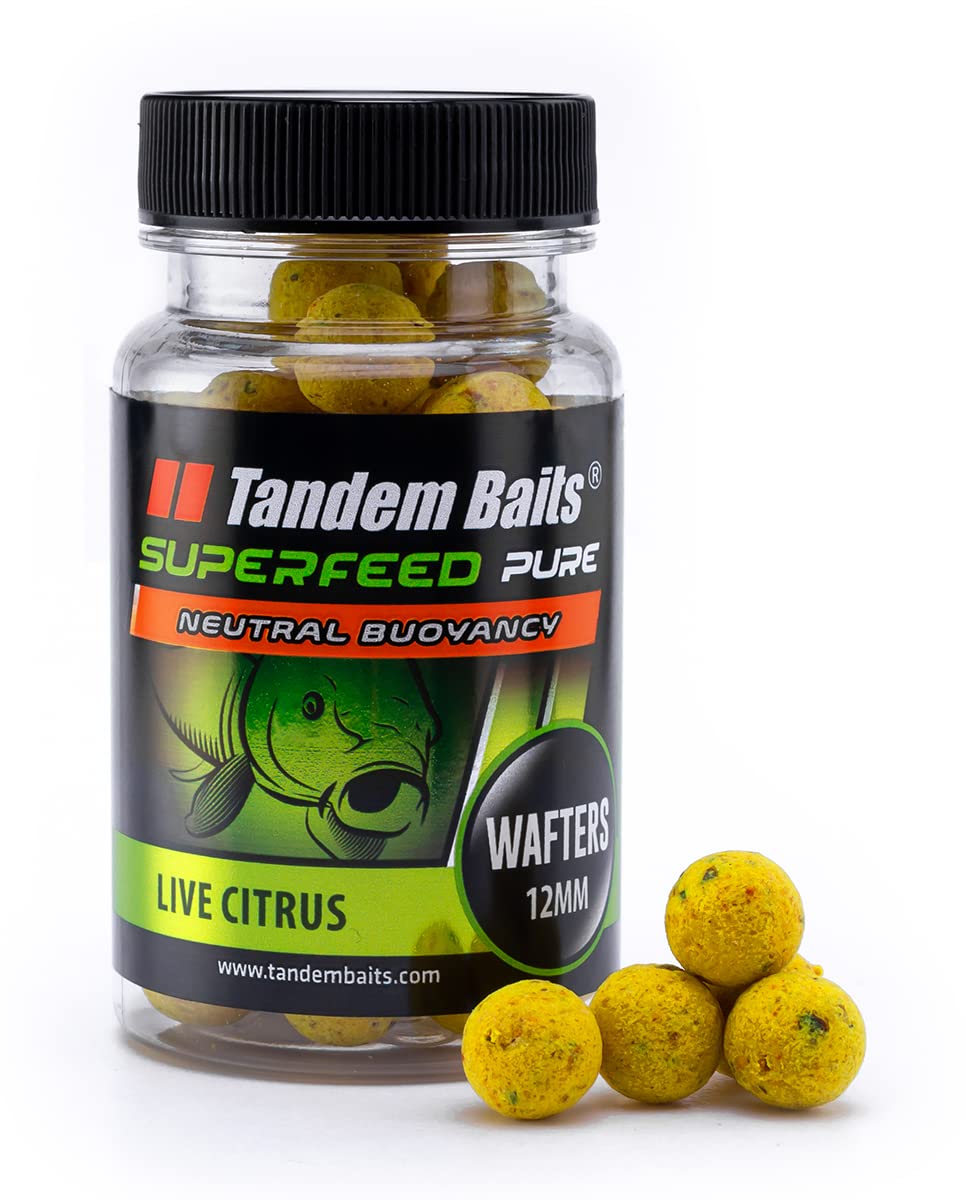 Tandem BaitsSuperFeed Pure Wafters Fish & Robin Red | Carp Fishing Hookbaits | Wafters Fishing Bait | Carp Fishing Bait | Carp Bait | Carp Fishing Accessories for Monster Fish 12mm 30g