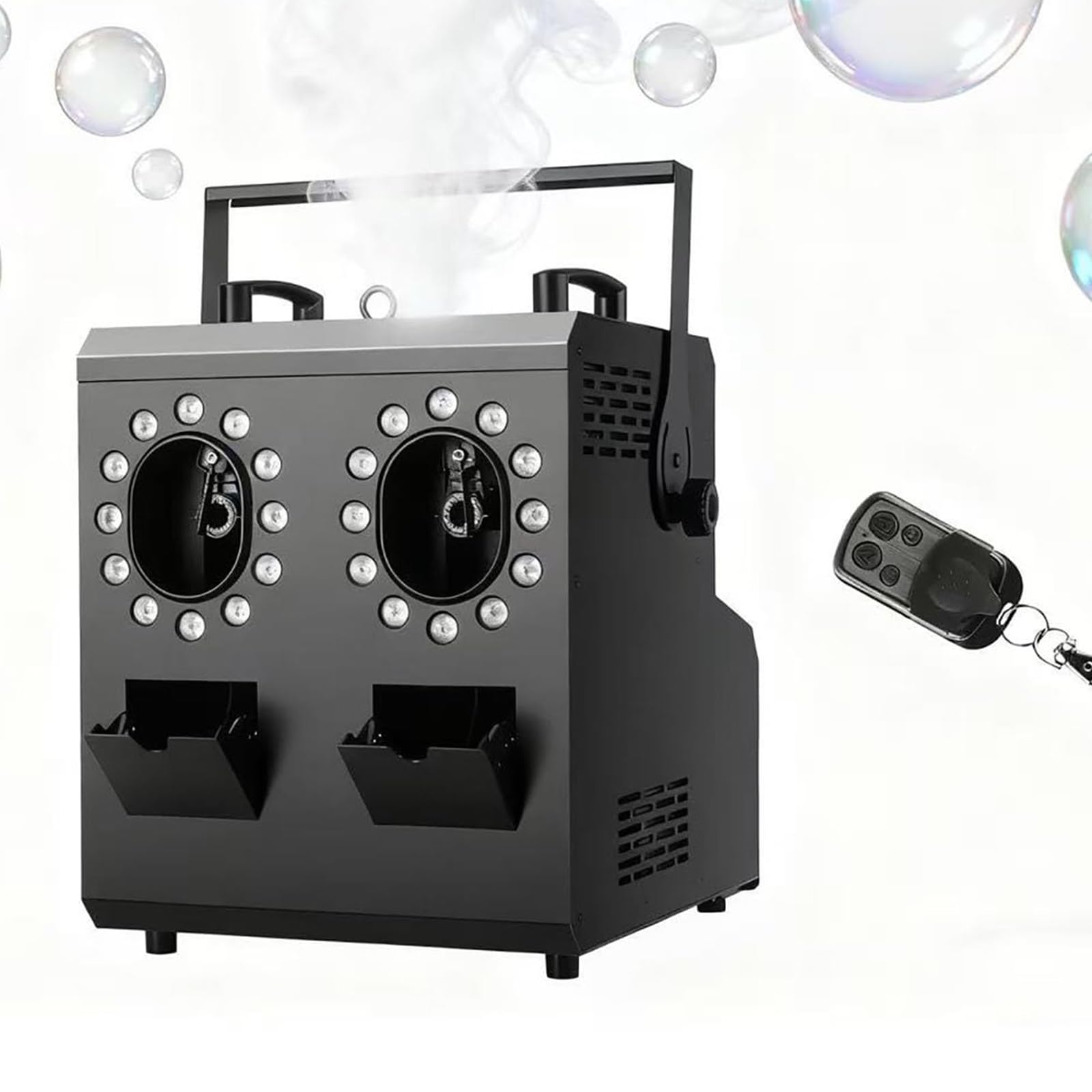 Macchina Per Bolle Di Fumo Con Telecomando, Macchina Per Bolle Di Nebbia 3 In 1 Con Luci A Led Per Matrimoni, Feste Con Dj Ed Effetti Scenici