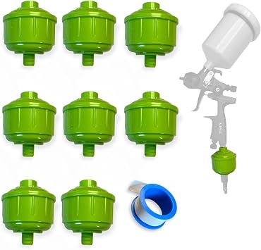 LiME LiNE Filter Balls Mini Air/Water Disposable in Line Paint Spray Gun Air Tool Moisture Separator Filter 8