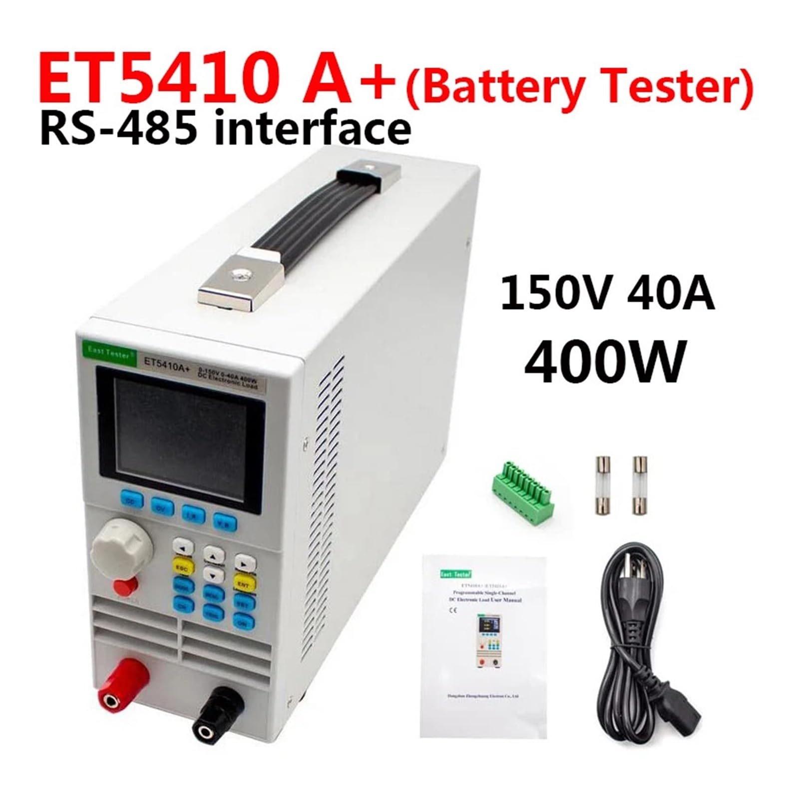 Testeur de Fibre Optique Testeur De Charge Électronique CC ET5410 Capacité Batterie 400 W Vieillissement Test Puissance Interface RS485 Prise en Logicielle