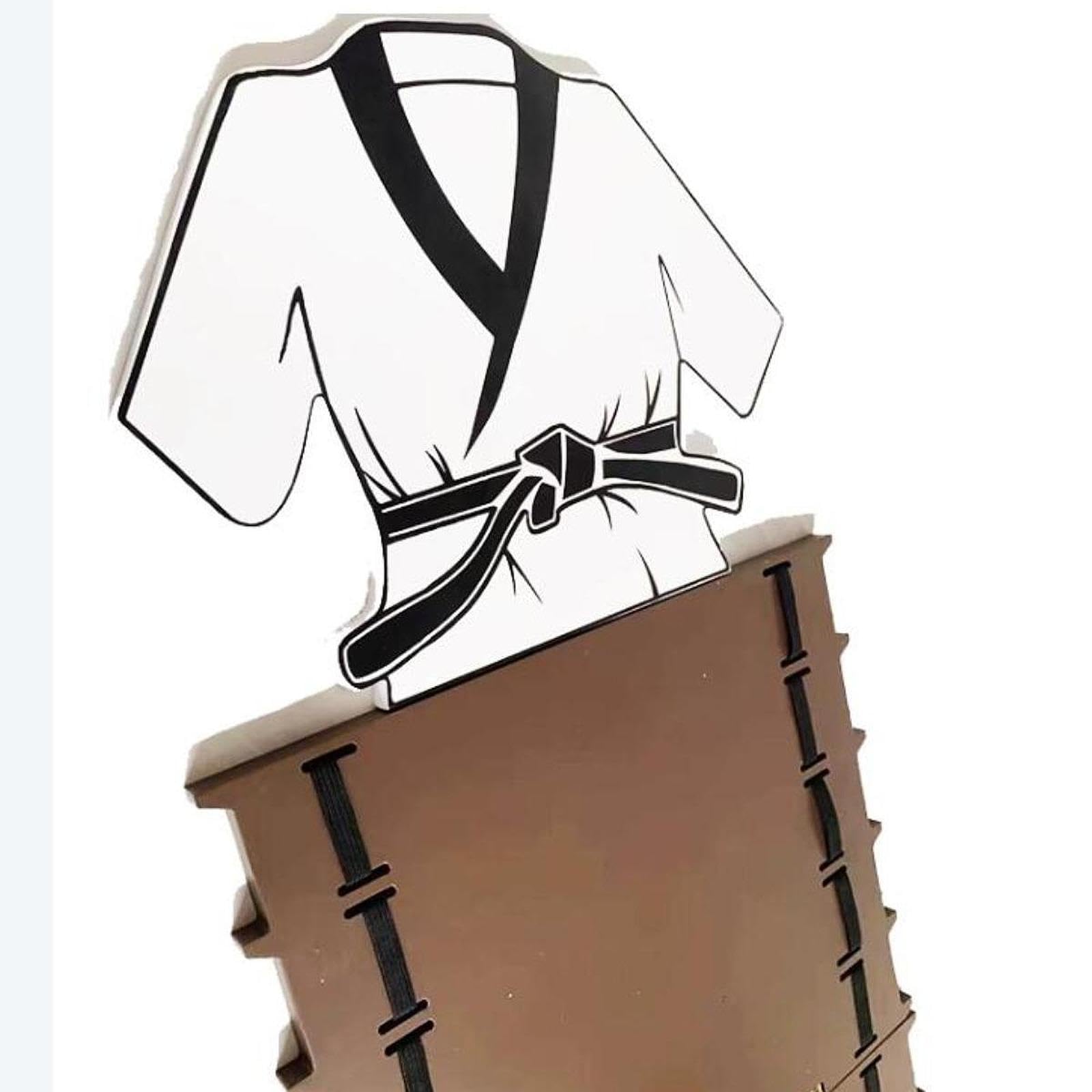 RNXRZANK Karate Belt Display Rack Wall Mount Belt Rack Display Stand Belt Organizer