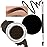 evpct Ebony Eyebrow Powder Pomade Gel Shaper Makeup Kit with Dual-ended Brush, Eyebrow Stencils Kit for Women Shaping, Eye Brow Pomade Stencil Shaper Tinting kits for Women, Long Lasting Waterproof