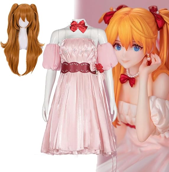 エヴァンゲリオンアスカワンピース制服ウィッグセットLサイズ