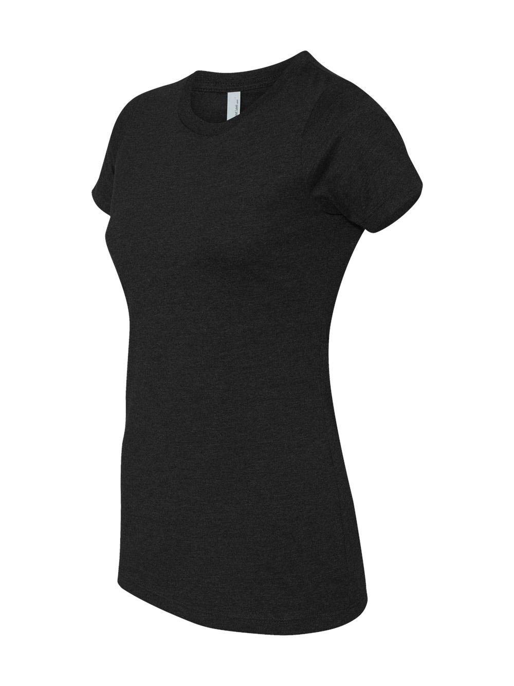 Next Level Women's Crew Tee-Black + Black (2 Pack) - Large