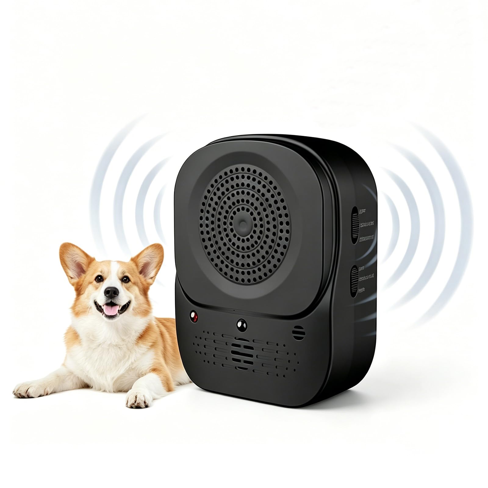 Ultraschall Hundetrainer mit Fernbedienung, Anti Bell Gerät gegen Hundebellen, Wiederaufladbarer Bark Stopper für Innen & Außen, Einstellbare Frequenz, Tragbares Hundetraining Tool