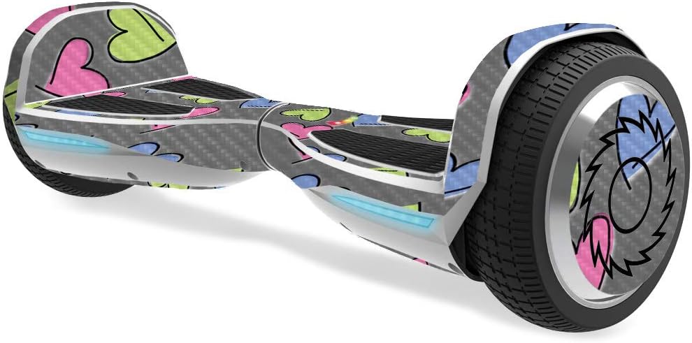 MightySkins Carbon Fiber Skin for Razor Hovertrax 1.5 Hover Board - Watercolor Blue | Protective, Durable Textured Carbon Fiber Finish | Easy to Apply, Remove, and Change Styles | Made in The USA