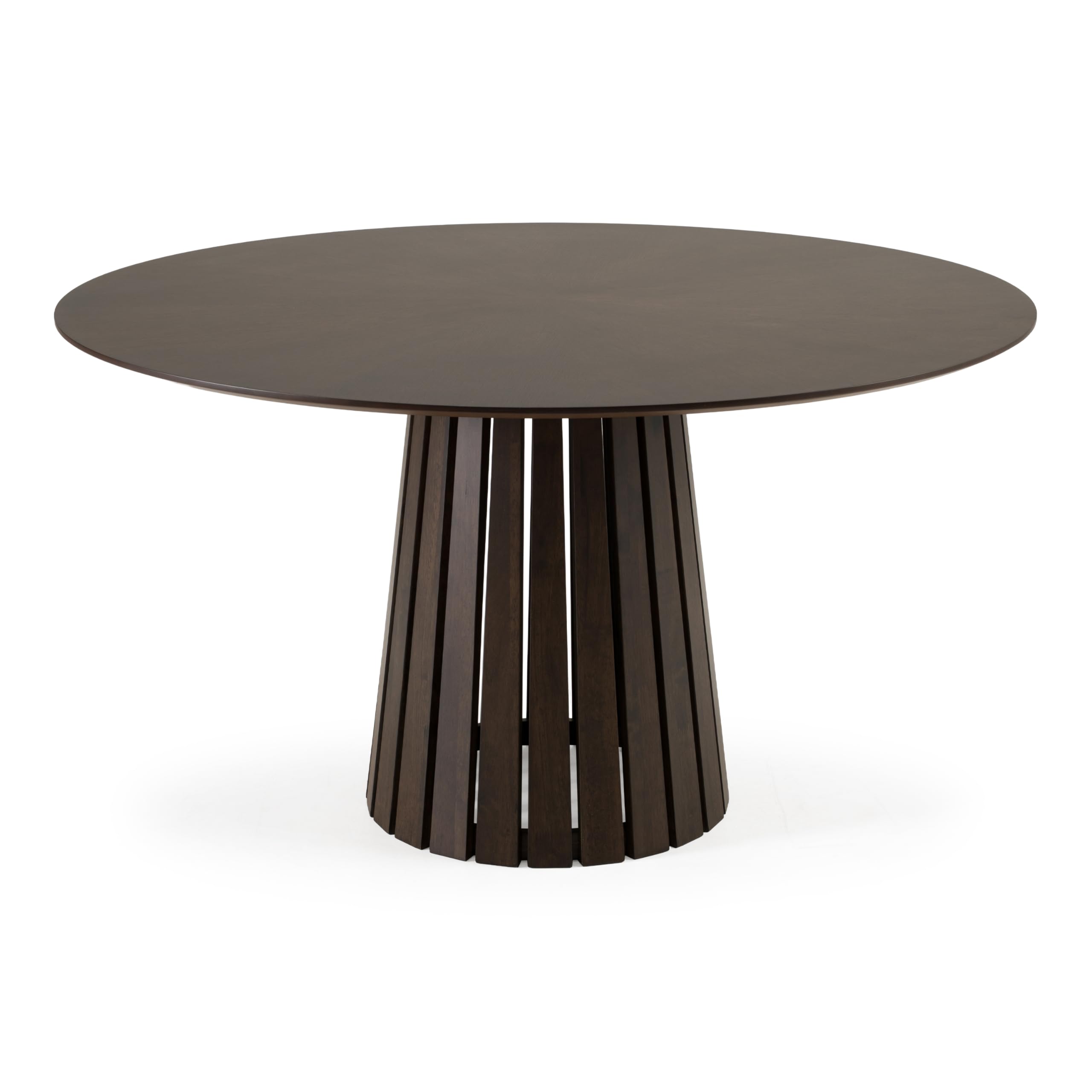 Weiss - Mid-Century Modern Wenge Round Dining Table by Limari Home – Rubberwood, Wenge, Model LIM-85576