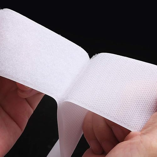 Miniatura 3 de HANFINEE Cinta de velcro para coser de 1 pulgada de ancho, cinta de bloqueo de tela de nailon no adhesiva para manualidades de costura, bricolaje,