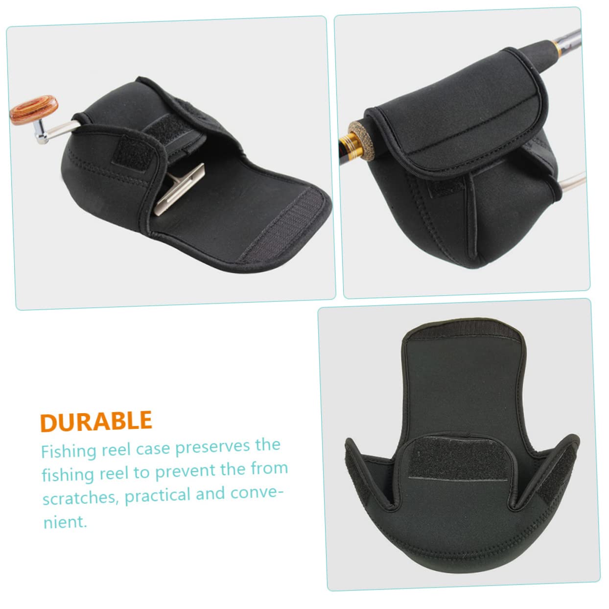 SUPVOX 5piezas Funda Protectora Para Carrete De Pesca Cubierta Resistente y Ligera Para Almacenamiento y Transporte De Carretes De Pesca Accesorio Para Amantes Aire