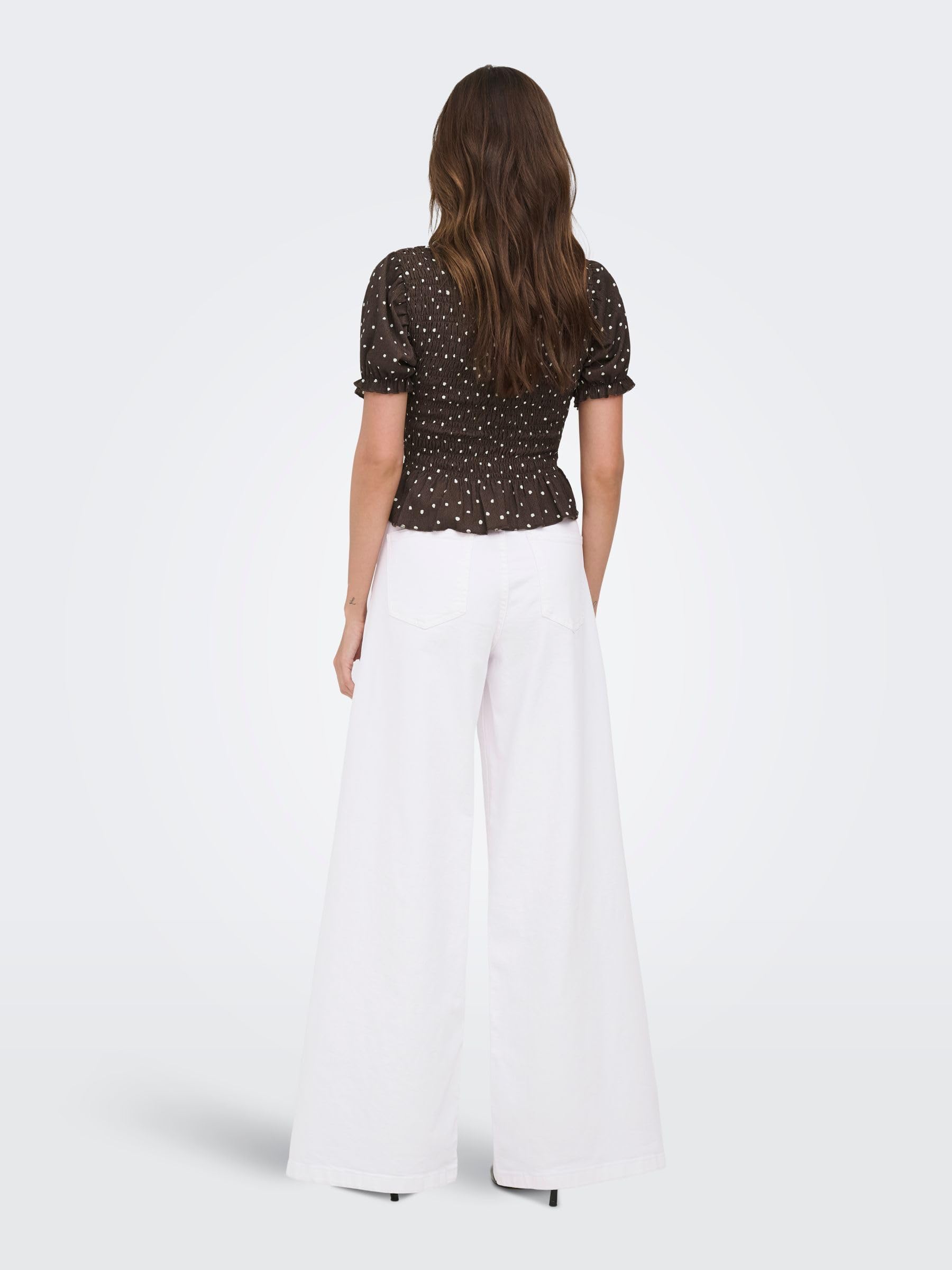 ONLY ONLFRANCESCA Jeans mit weitem Bein Mittlere Taille