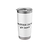 British devs 'git innit' computer scientist Stainless Steel Insulated Tumbler