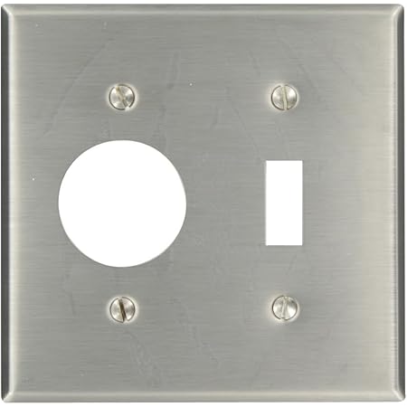 Leviton SSJ11-40 Stainless Steel Wall Plate - 1-Gang Phone/Cable Outlet