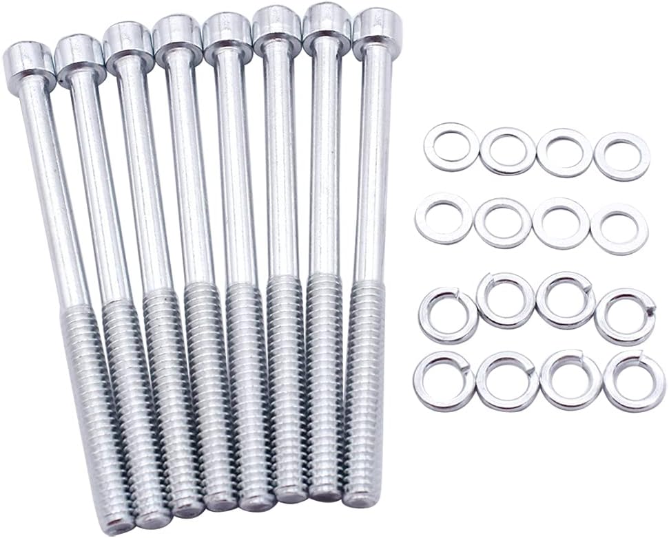 Tall Valve Covers 1/4" Billet Rail Compatible for SBC 283 302 305 327 350 383 400