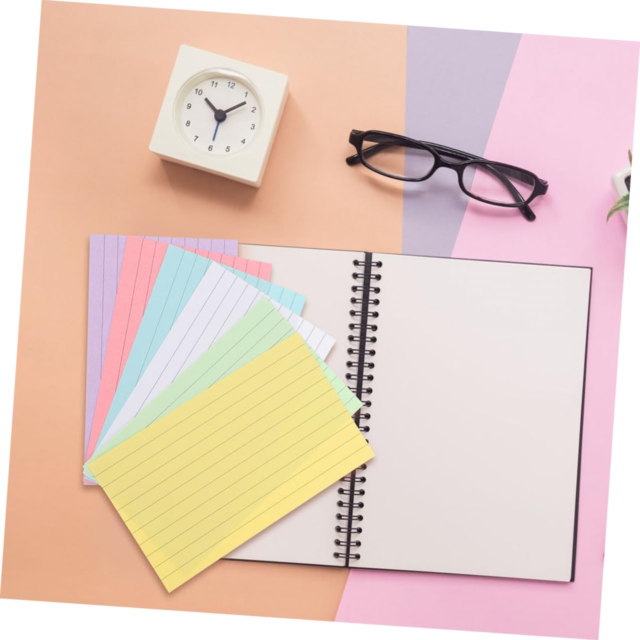 LALAFINA 300blätter Karteikartenblock Mit Notizblock Aus Papier Für Karteikarten Registerpapier Redekarten Und Organisation Im Alltag Und Studium