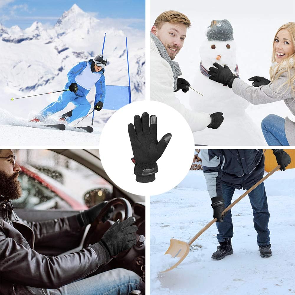 Waterproof Winter Gloves for Ski , Cycling , Motorcycling and Running,for Men and Women : Sports & Outdoors