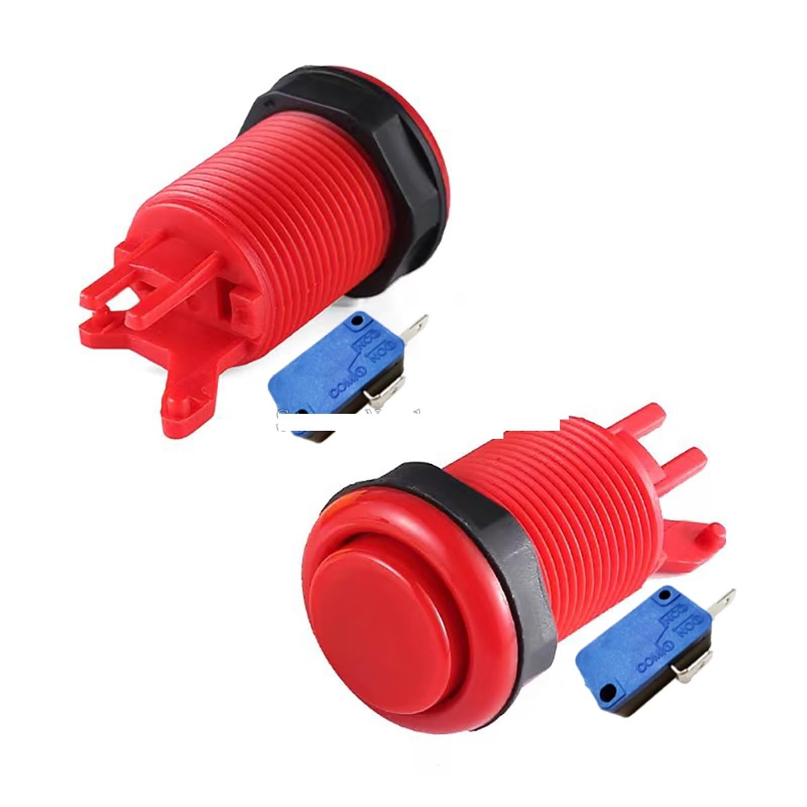 100 Pezzi 28 MM Montaggio Pulsante Stile Americano con Microinterruttore Multi Console di Gioco Arcade Parti Fai da Te (100 Pezzi Giallo)