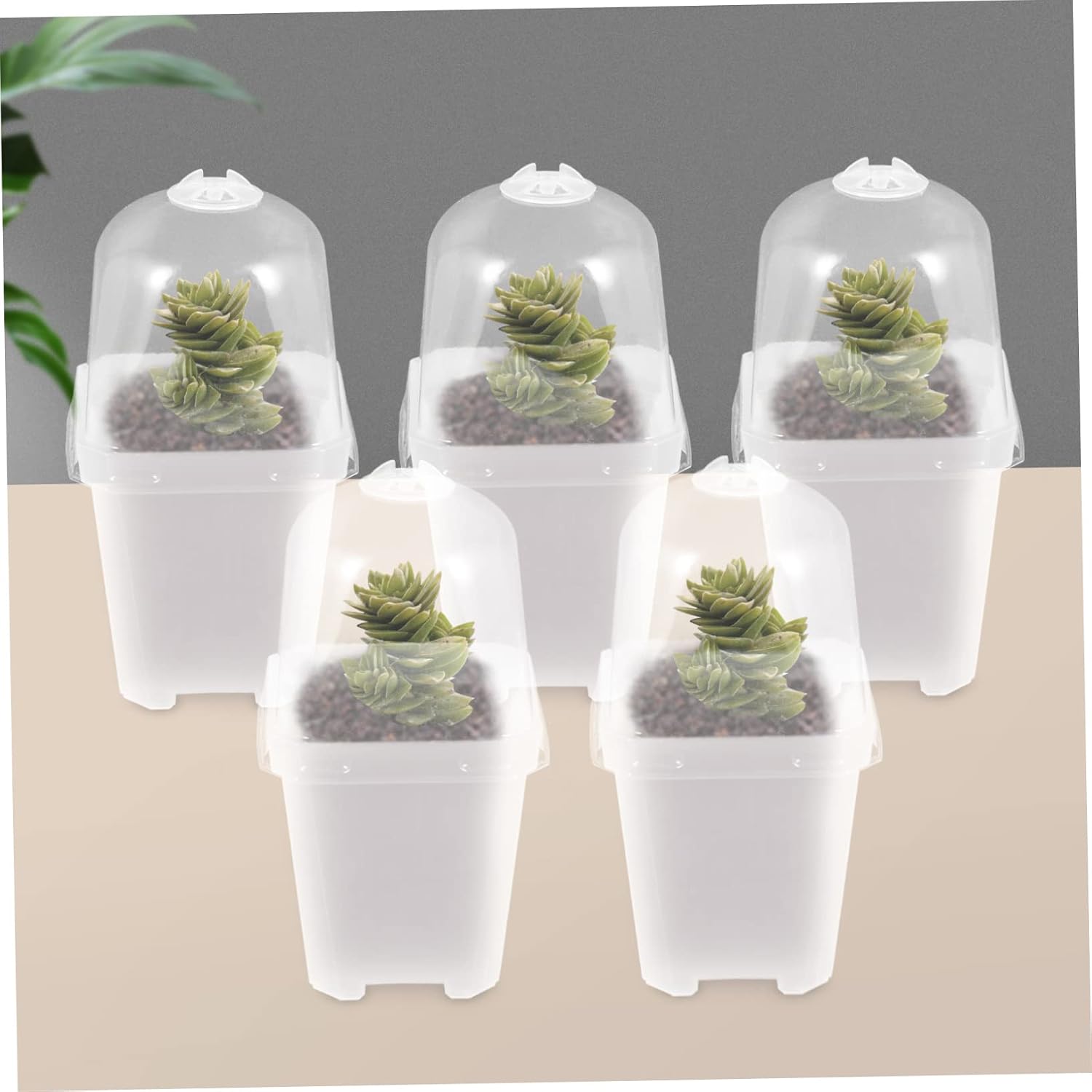 20 Sets of Thicken Flower Nursery Pots Lid Large Plastic Planter Cover for Outdoor Plants