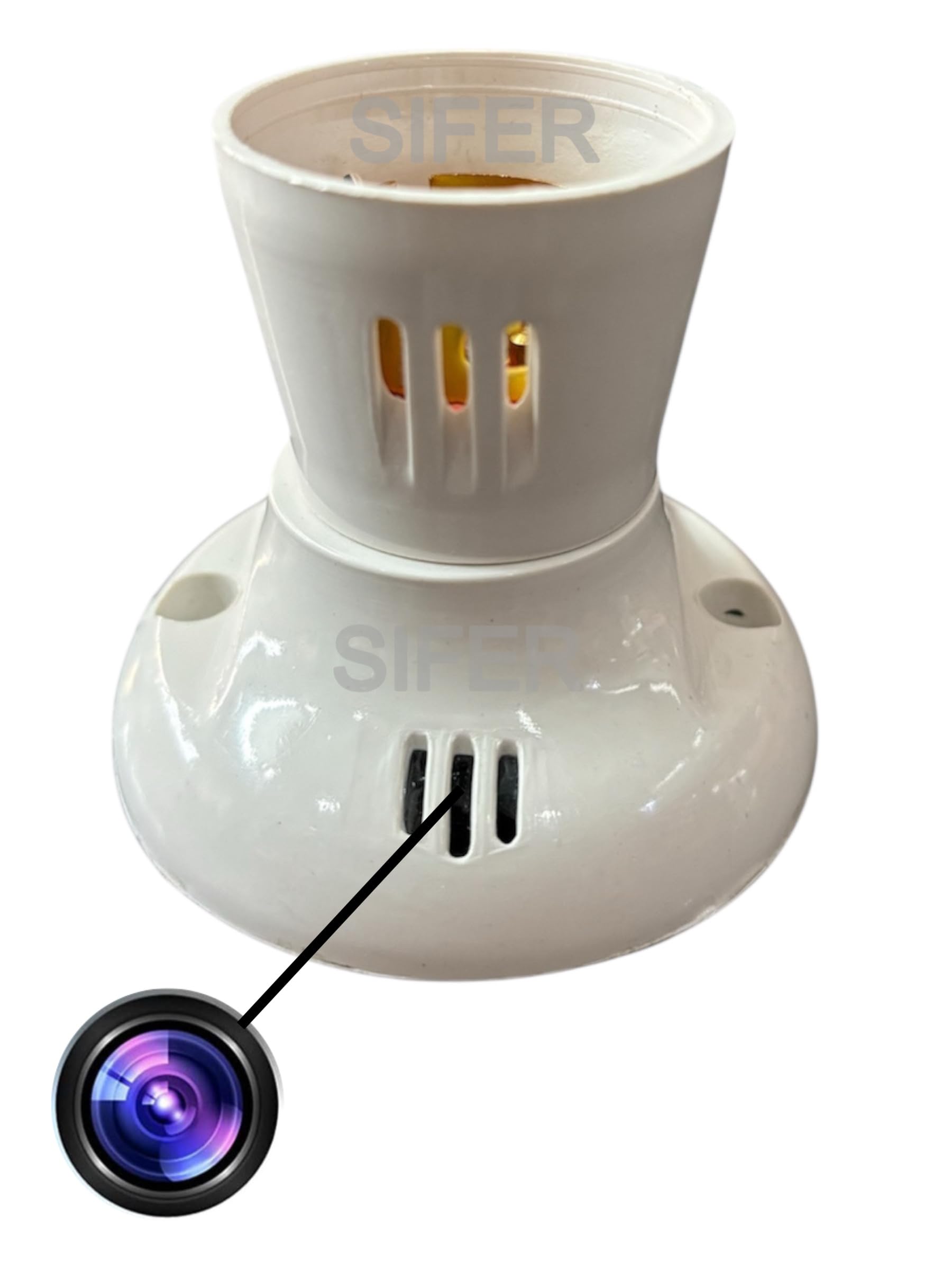 SIFER 1080p Full HD Bulb Holder spy Hidden Camera with Audio and Video Recorder | SD Card Support Upto 128gb | Remote View | Nanny Camera for Home Wireless | LookCam App-picture-24