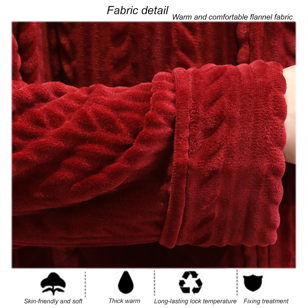 Batas con Cremallera para Mujer con Capucha Manta Albornoz Unisex con Cremallera Frontal Larga Franela Polar Camisón Cálido Elegante Loungewear Después De La Ducha Pijama