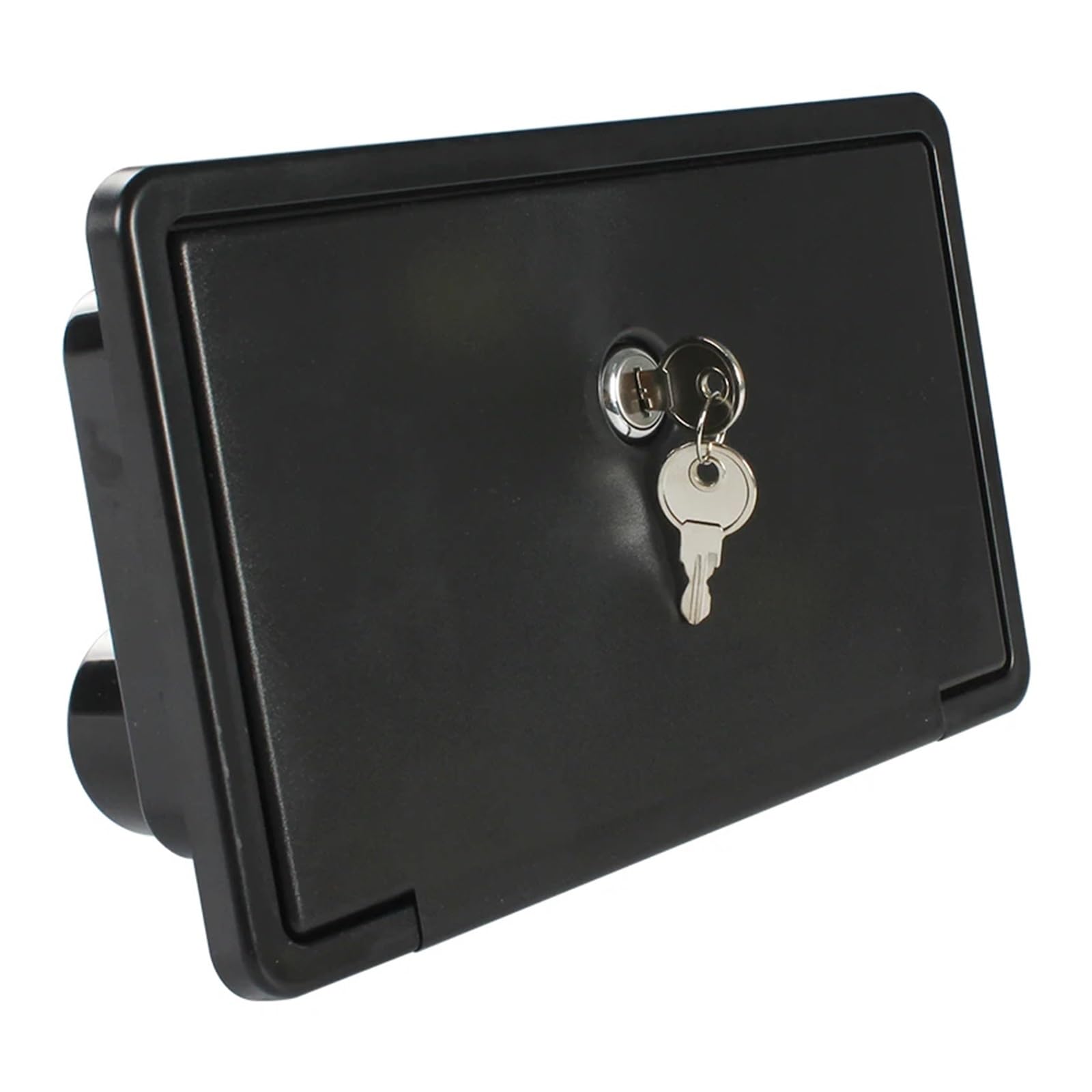 Kit Box Doccia Esterno Nero con Serratura Anti-Perdita, Tubo Flessibile in Metallo da 1,5 m, ugello for Il Risparmio idrico for Accessori da Camper per modifiche Interne ed Esterne