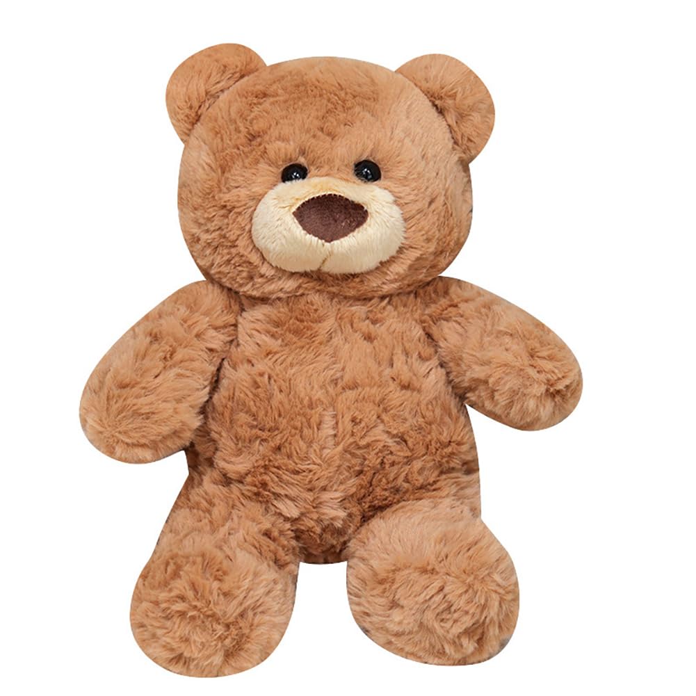 10inch Teddy Bear Stuffed Animal, Soft Teddy Bear Plushie Toys, Birthday Christmas Valentine's Day Gifts for Kid Boys Girls (Brown)