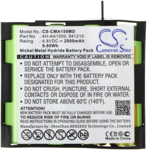 COMPEX Replacement Battery - TCHAN Medical Equioment COMPEX Fit 3.0, PerformanceE Mi-Ready, MI-Fitness, Mi-Sport, Vitality 2000mAh Ni-MH Battery