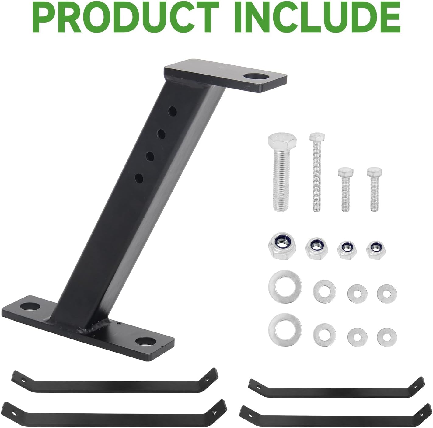 Heavy Duty Lawn Mower Trailer Tow Hitch for Garden Tractors – Compatible with John Deere, Cub Cadet, Husqvarna, and Craftsman Riding Mowers, Black Powder Coated Finish