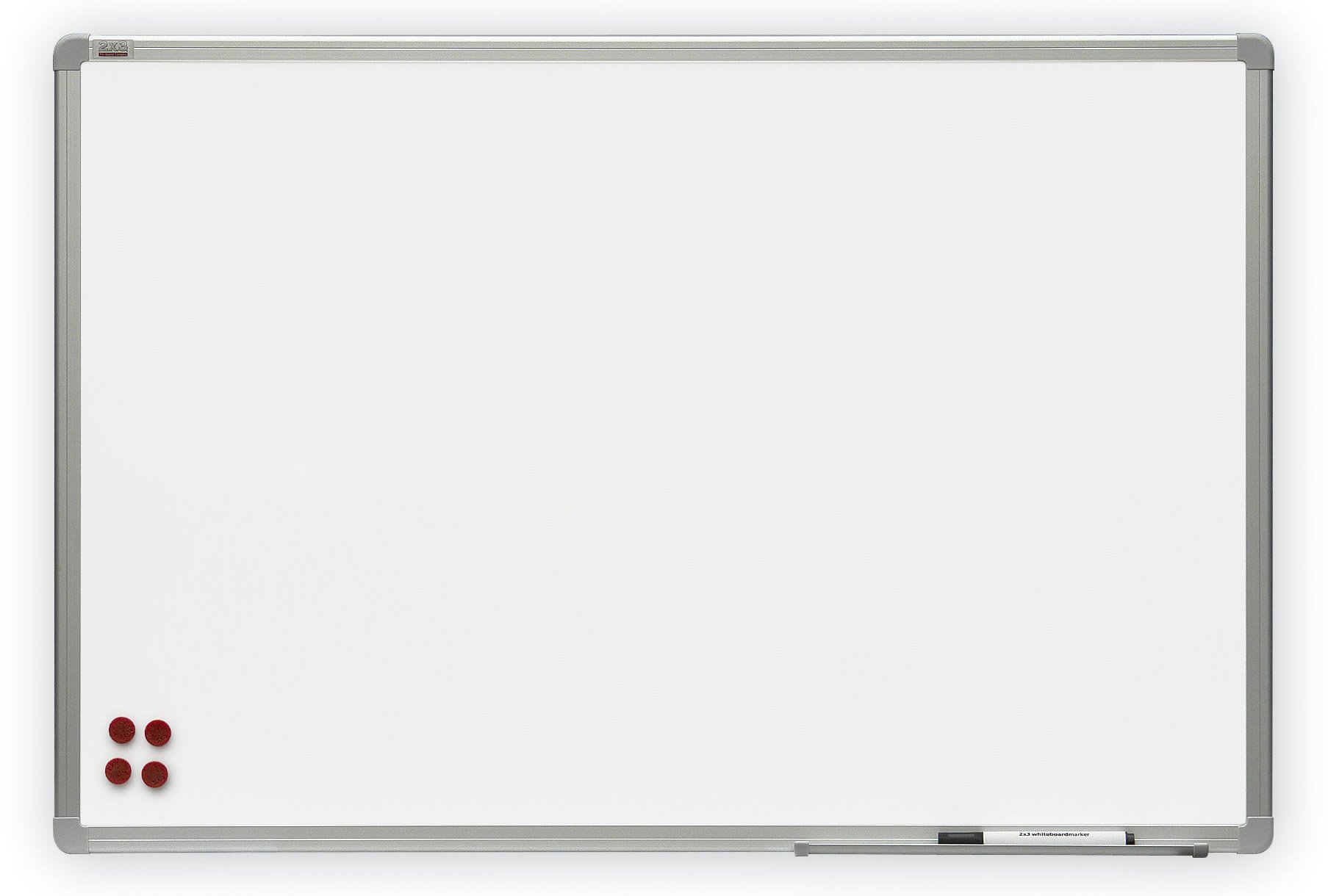 5 Star Whiteboard Drywipe Magnetic with Pen Tray and Aluminium Trim W1800xH1200mm